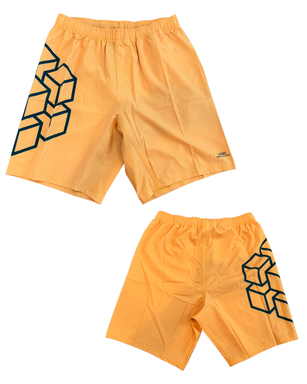 GOLD AND GREEN NOGI SHORTS