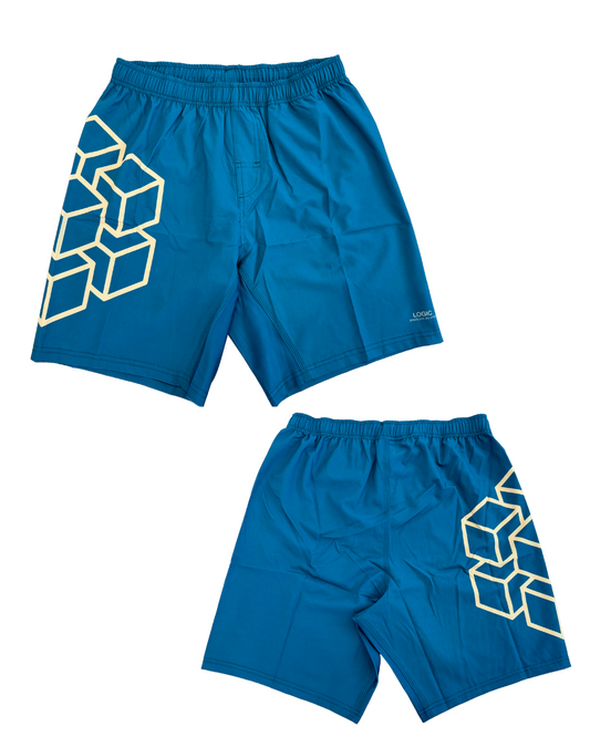 GOLD AND GREEN NOGI SHORTS